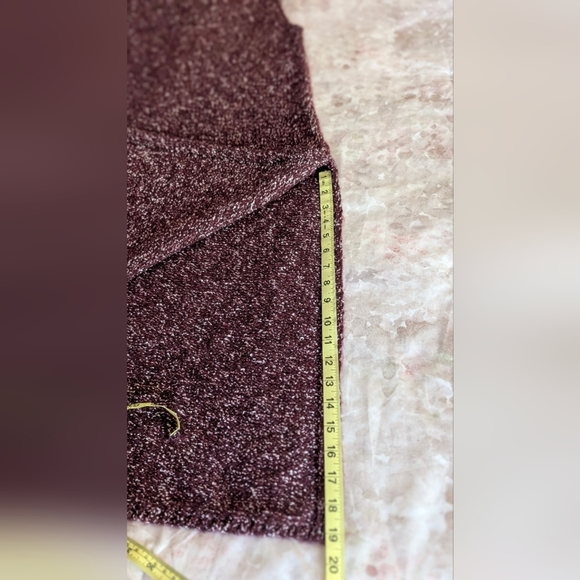 Anthropologie burgundy sweater dress tunic top boho Sz Small - Picture 7 of 10